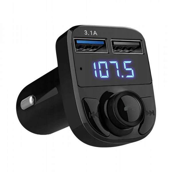 FM TRANSMITTER SD MP3 BLUETOOTH CHARGER 2xUSB